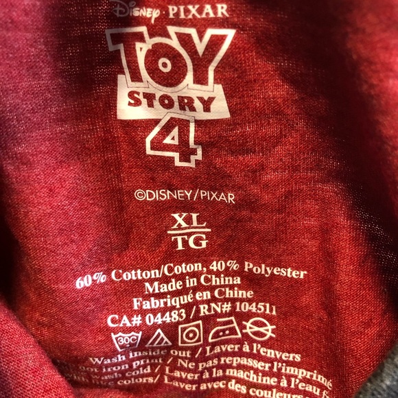 Toy Story 4 Woody T-Shirt XL The Sheriff is Here T-Shirt - Picture 3 of 6